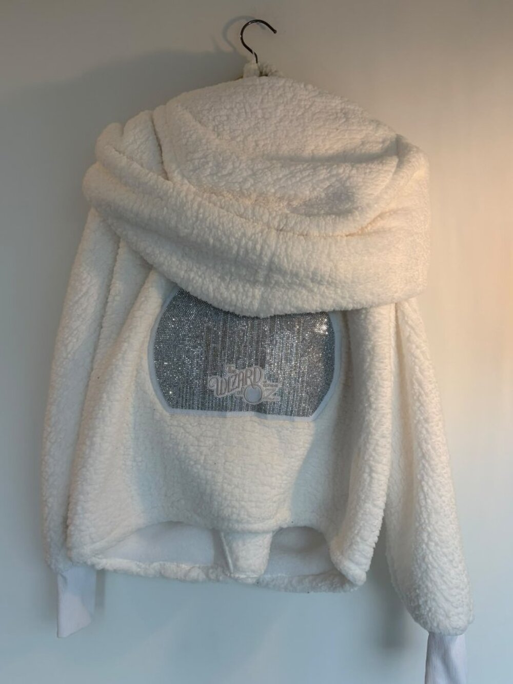 Jill Martin x The Wizard of Oz White Sherpa Rhinestone Jacket